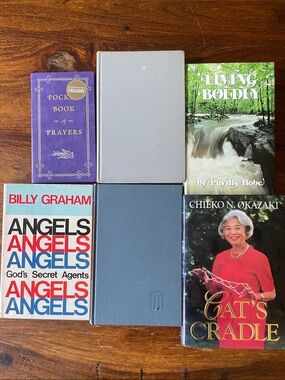 6 Mixed Bundle Lot of Assorted Christian Faith Hardcover Books